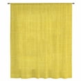thumbnail image 2 of Yellow Burlap Texture Sheer Curtains 108 Inches Extra Long, Farmhouse Vintage Yellow Light Filering Curtains, Privacy Drapes Simi Floor to Veiling Curtain for Living Room Bedroom Window Treatment, 2 of 9