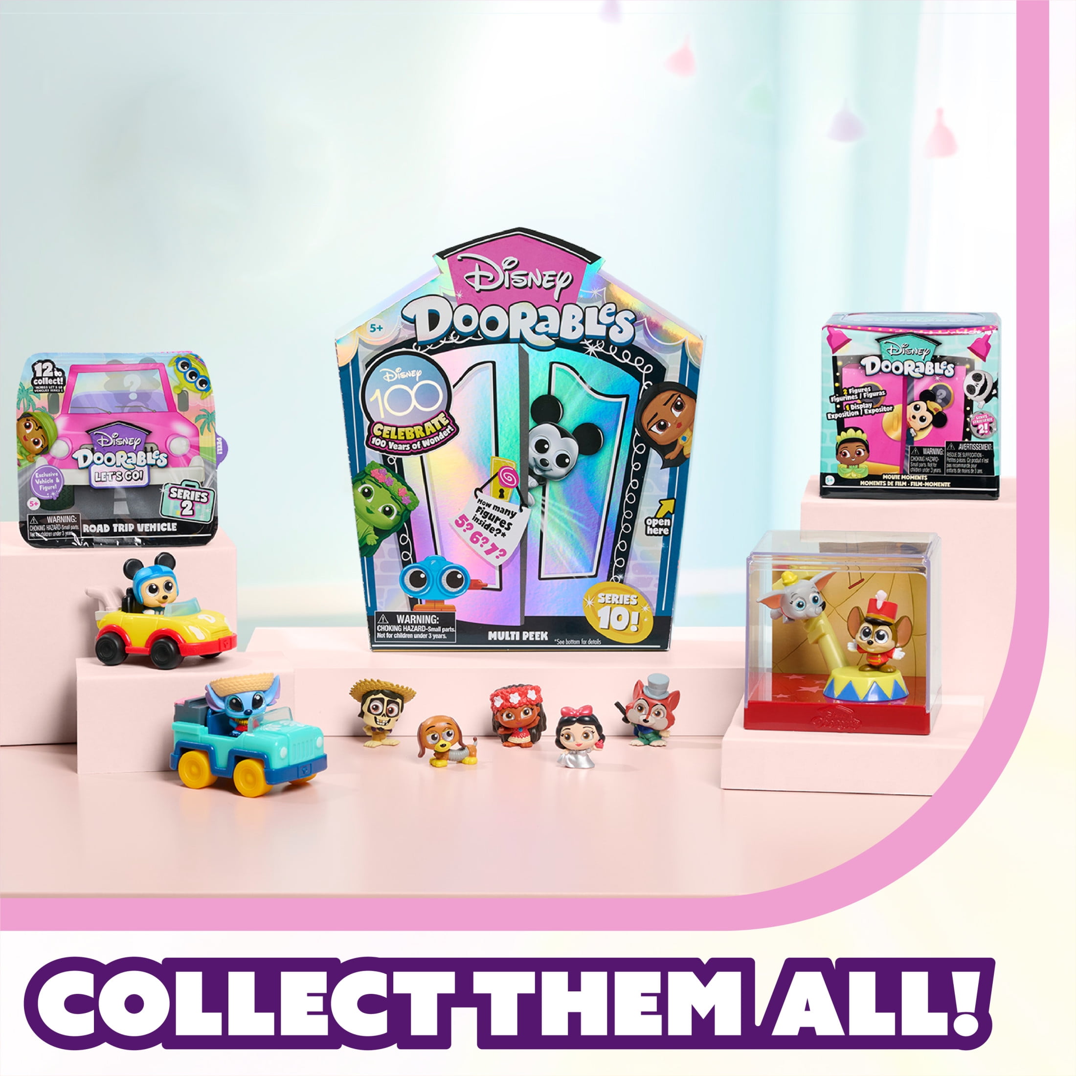 Disney Doorables Mini Peek Series 10, Collectible Blind Bag Figures, Styles May Vary, Kids Toys for Ages 5 up