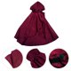 thumbnail image 2 of Capa medieval con capucha, capa retro renacentista, capa corta roja con capucha para fiesta de Halloween, disfraz, cosplay, accesorio para juego de rol, 2 of 7