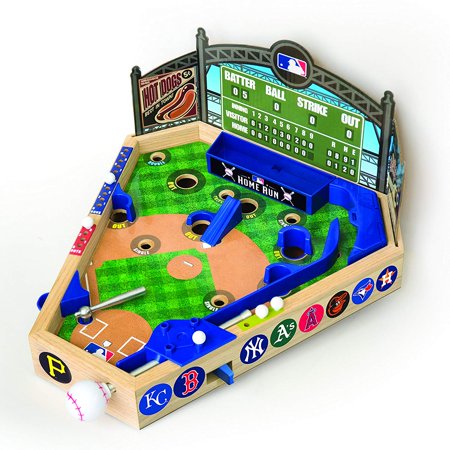 Merchant Ambassador Holdings Mlb Wooden Pinball Baseball Game Pull The Leaver Launch The Pinball And Swing The Bat By Merchant Ambassador