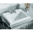 thumbnail image 5 of Kohler K-2241-4 Memoirs 17" Drop In Bathroom Sink - Off White, 5 of 5