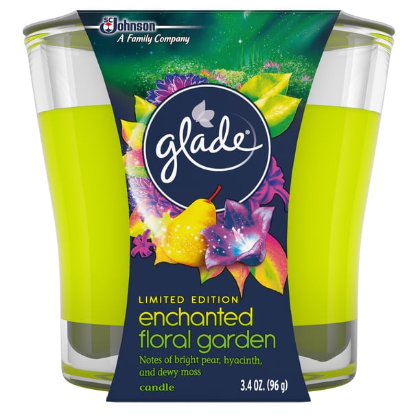 Glade Jar Candle Air Freshener, Enchanted Floral Garden, 3.4 oz