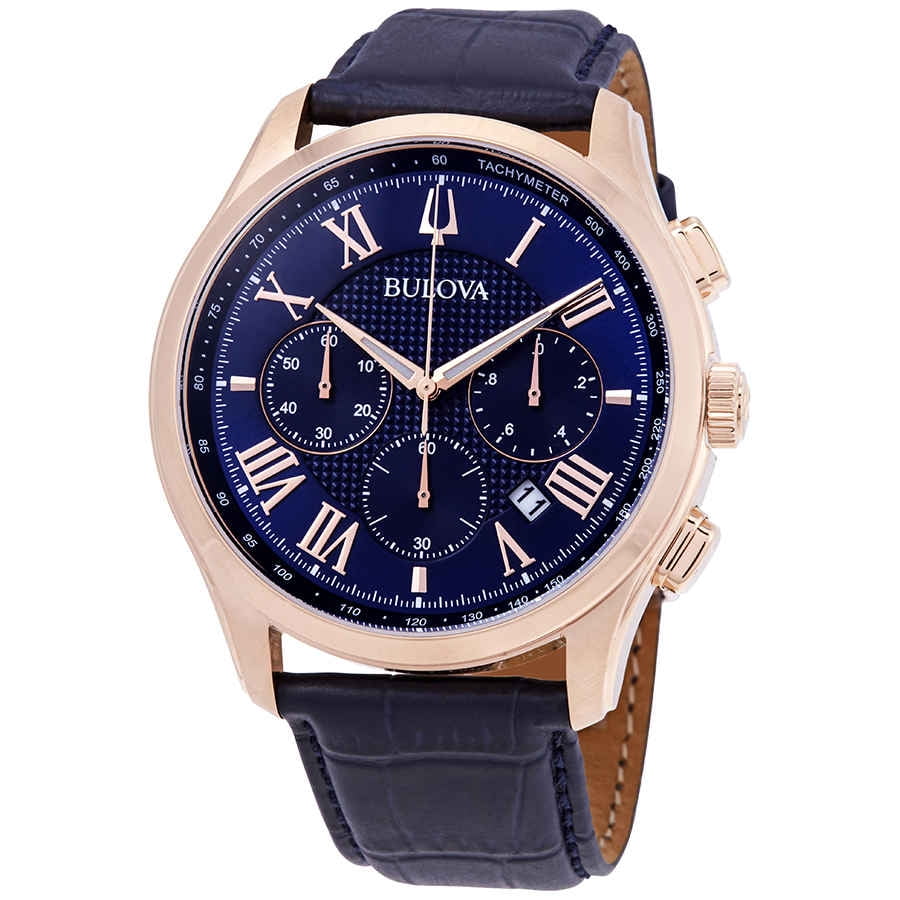 Bulova - Bulova Classic Chronograph Blue Dial Men's Watch 97B170
