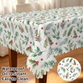 thumbnail image 2 of Tchckioa Green Leaves 52x70 Inch Rectangular Tablecloth,Waterproof Table Cover for Kitchen Dining Decor, 2 of 6