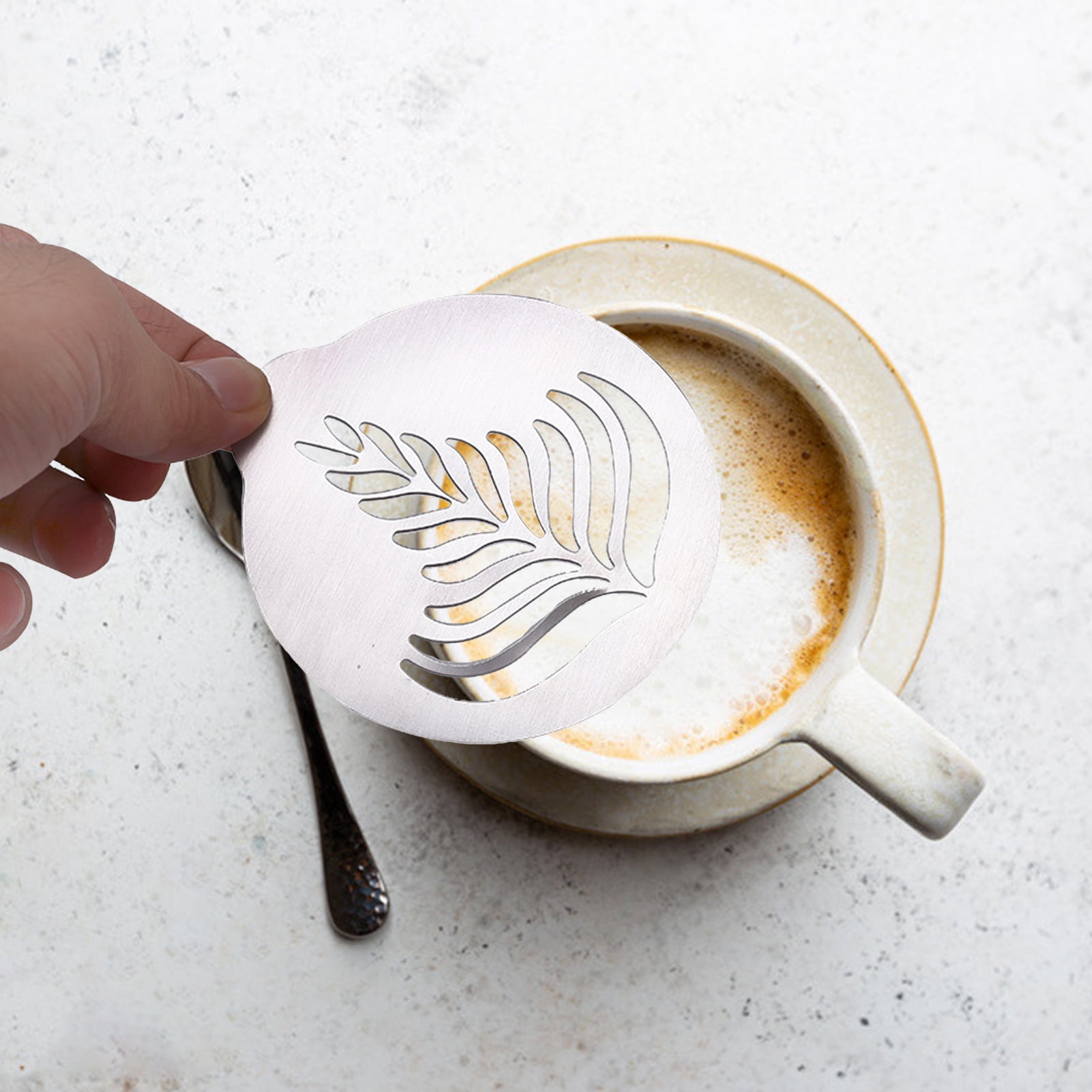 16Pcs Hot Valentines Coffee Latte Art Stencils DIY Decorating Cake  Cappuccino Foam Tool