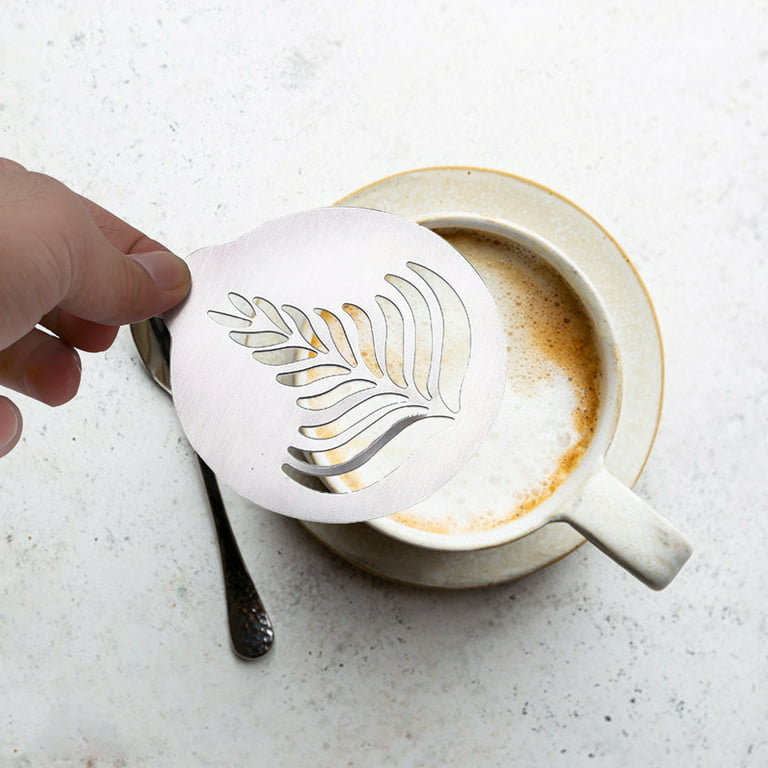 Latte Art Mold Stainless Steel Coffee Stencils Unique Latte Art Templates Coffee  Latte Art Molds Cake Decor Cappuccino Arts - AliExpress