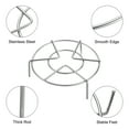 thumbnail image 4 of Uxcell 3 piezas de soporte de vapor de 6.3" de diámetro, trivet de metal para cocinero, tono plateado (2" de alto), 4 of 6