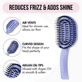 thumbnail image 6 of MOYOKO Detangling Hair Brush for Wet & Dry Hair, No Pull Detangling Brush for All Hair Types, Lilac, 6 of 9