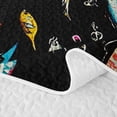 thumbnail image 5 of Erosebridal Cartoon Fish Twin Quilt Set, Cute Wildlife Twin Coverlet Set, Black Reversible 2-Piece, 1 Bedspread and 1 Pillowcase, 5 of 7