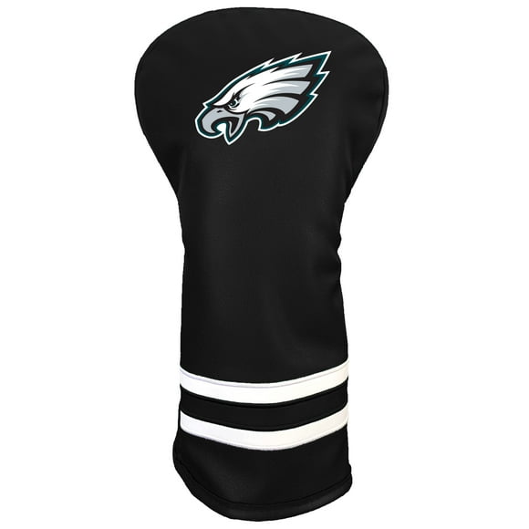 Team Golf NFL Philadelphia Eagles Vintage Driver Headcover - Printed Team Golf NFL Vintage Driver Golf Club Headcover, Form Fitting Design, Retro Desi