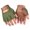 Green brown, variant on LICEWO 1pair Men Wools Gloves Half Finger Fitness Mittens Cycling Outdoor Gloves