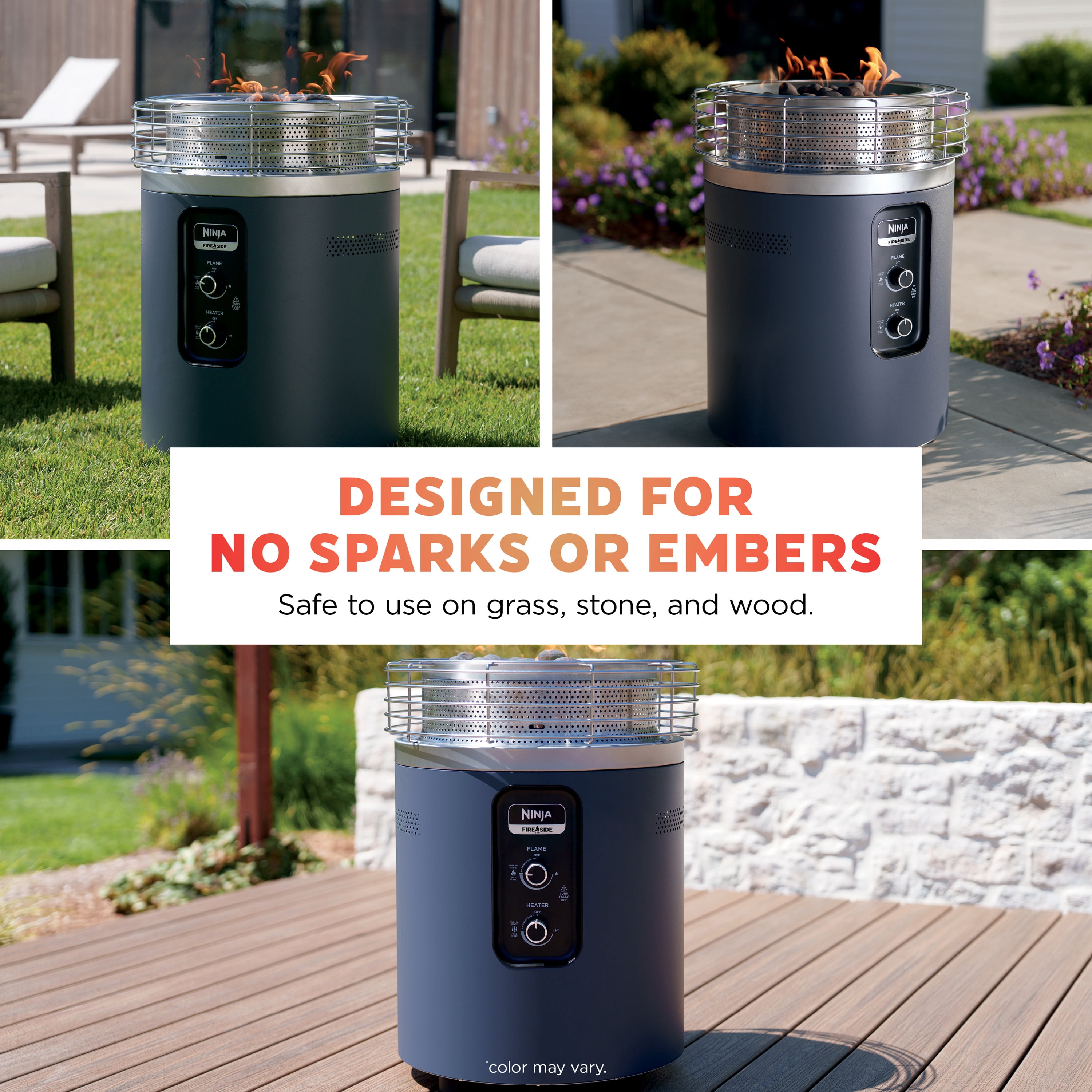 Ninja Fireside360 Outdoor Heater & Fire Pit, Stone