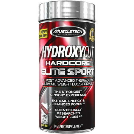Hydroxycut Hardcore Elite Sport Advanced Weight Loss Pills, 70 (Best Weight Loss Pills For Men)