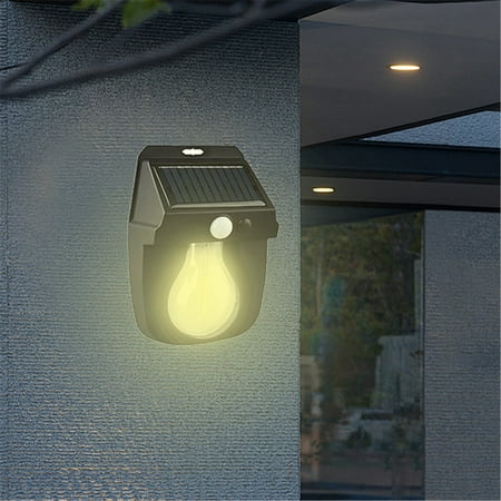 

Pmars Garden Light Solar Warm Light Outdoor Induction Wall Light Motion Sensor Led Solar Fence Lights Outdoor Ip65 Water Proofing Solar Wall Lamps for Backyard Garden Garage Fence Patio