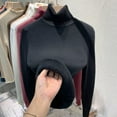 thumbnail image 2 of Womens Sweaters Winter Thick Knitted Bottoming Shirt Turtleneck Solid Warm Sweater Tops, 2 of 5