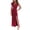 Khaki, variant on Women's Cutout One Shoulder Ruffle Dress with Side Slit and Stretchy Fit for Flattering Occasion Wear 100% Polyester