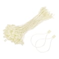thumbnail image 1 of Uxcell 1000pcs Polyester Hang Tag String (6.7") - Plastic Snap Lock Pin Loop Beige, 1 of 6