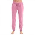 thumbnail image 3 of Trgacdwlo Pajama Pants Women Baggy Joggers Women's Pajama Bottoms with Pocket Elastic Waist Drawstring Cozy Sleeping Pants Women Pink M, 3 of 6