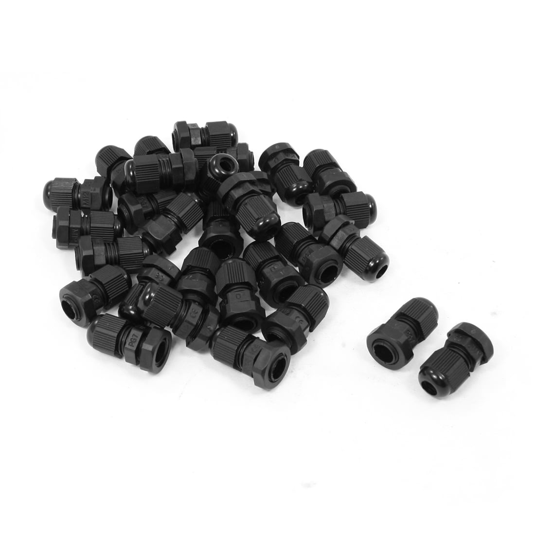 5PCS New  PG7 Black Plastic Waterproof Connector Gland 3-6.5mm Dia Cable 