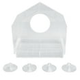thumbnail image 2 of Transparent Plastic Window Bird Feeder Suction Cup Mounted Cute Bird House for Home, 2 of 7