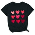 thumbnail image 2 of CALAFEBILA Women Tee Shirts Long Sleeve Womens Valentine,Girls Fashion Casual Crew Neck Sweetheart Print Tshirts Valentines Day Gifts for Wife Tops, 2 of 3