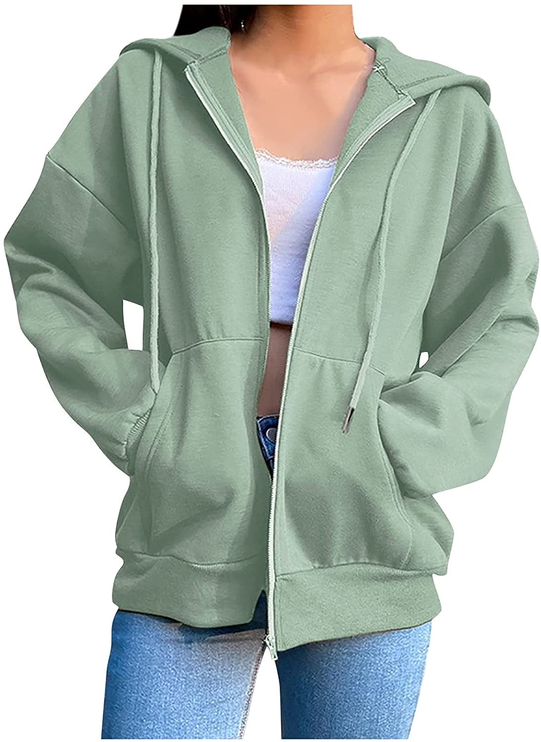 plus size mint green hoodie