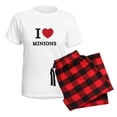 thumbnail image 5 of CafePress - I Love Minions (Red Heart) Pajamas - Women's Short Sleeve Print T-Shirt and Pants Light Cotton Pajama Set, 5 of 7