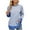 Blue, variant on SHE IS Black Crewneck Sweatshirt Women Crop Hoodies for Women Pullover Graphic Pullover Sweatshirts for Women Half Zip Womens Long Sleeve T Shirts My Orders Placed