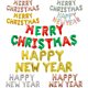 thumbnail image 1 of Globos con letras de Feliz Navidad, decoración para fiestas, pancarta, 1 of 5
