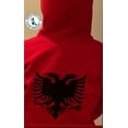 thumbnail image 2 of Cozy Unisex Hoodie, Women's Casual Stylish Pullover, Comfortable Winter Sweater, Fashionable Embroidered Hoodie, Albanian Eagle Hoodie, 2 of 5