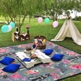 thumbnail image 3 of Extra Large Picnic Blankets Waterproof Foldable (60 "x 80") Beach Blanket Waterproof Sandproof,3-Layer Thicking Mat Outdoor Packable Camping Blanket, 3 of 6