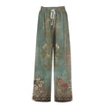 thumbnail image 4 of Bovemsi Wide Leg Pants Woman Women's With Pockets High Waist Adjustable Loose Casual Trousers Business Work Travel Pants, 4 of 4
