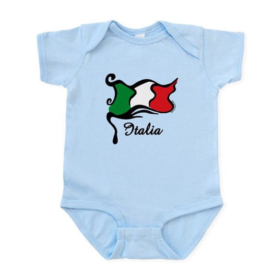 CafePress - Funky Italian Flag Infant Bodysuit - Baby Light Bodysuit, Size Newborn - 24 Months