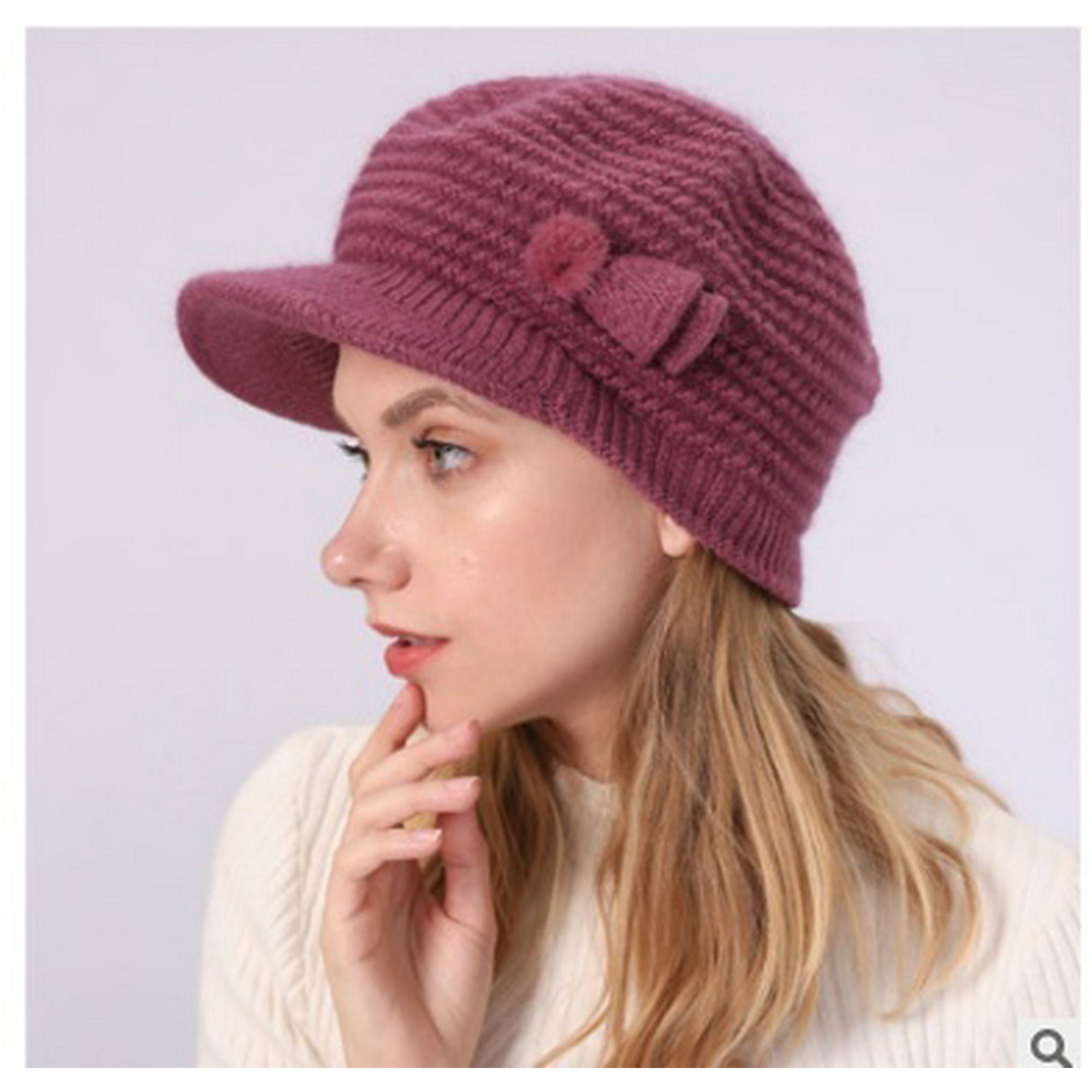 New Women Winter Warm Knit Hat Wool Snow Ski Caps With Visor Baggy Beanie Outdoor Walmart Canada New Women Winter Warm Knit Hat Wool Snow Ski Caps With Visor Baggy Beanie Outdoor Walmart Canada