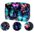 thumbnail image 2 of Flower Butterfly Waterproof Cosmetic Travel Pouch Bag Makeup Organizer Small Lightweight Large Capacity Printed Design for Ladies and Girls, 2 of 6