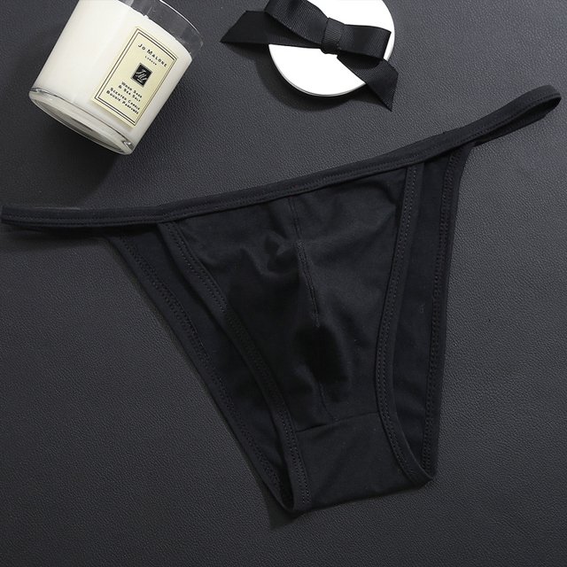Ropa interior gay para hombre, tanga coqueta de algodón, tanga para hombre, cintura baja, sexy
