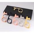thumbnail image 3 of Abridor de puerta EDC, abridor de puerta sin contacto y lápiz capacitivo cerrado, llave limpia, herramienta de apertura de puerta, mantiene las manos limpias autolimpiante reutilizable (5 piezas, color aleatorio) brillar Electrónica, 3 of 3