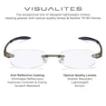 thumbnail image 4 of Visualites 5 Ovales Olive 2.50 Lunettes de Lecture, 4 of 4