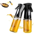 thumbnail image 1 of Botella dispensadora de aceite，2 Piezas Pulverizador de Aceite de Vidrio，Aceiteras de Cocina para Cocinar, Hornear, Pan, Barbacoa, Asar y Ensalada (negro), 1 of 4