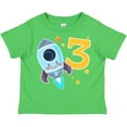 thumbnail image 3 of Inktastic Rocket Space Ship Happy Third Birthday Boys or Girls Toddler T-Shirt, 3 of 5