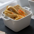 thumbnail image 3 of Mini Casserole, Mini Casserole à Poignée - Blanc - Porcelaine - Parfait pour Collations et Sauces - 13 oz - Boîte de 10 Unités - Restaurantware, 3 of 3