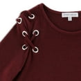 thumbnail image 3 of Inner Circle Women's Lace-Up Tunic T-Shirt with Short Sleeves, 3 of 3