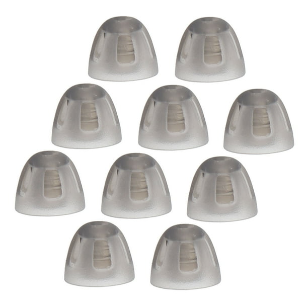 Amonsee 10 Pcs s Dome Soft Open Domes Black Layer Replacements Eartip for The Elderly The