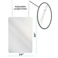 thumbnail image 2 of Alpine Industries 24 in x 36 in x 0.18 in Clear Acrylic Sheet Hanging Protective Sneeze Guard, 2 of 4