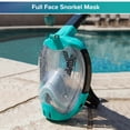 thumbnail image 2 of Aqua Dolfino Full Face Mask for Snorkeling, Teal, Small/Medium, Ages 12+, 2 of 9