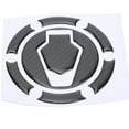 thumbnail image 1 of Motorcycle Fuel  Sticker, Black Epoxy Gas  Protector Durable Carbon Fiber  For Decor, 1 of 8