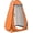 Orange, variant on 1-2 person pop-up shower privacy sunshade tent, with 3 windows, outdoor waterproof and UV-resistant portable changing room, camping beach sunshade canopy