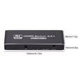 thumbnail image 2 of 4K 3 Ports Hub Boxes with Remote Control 3 In 1 Out for TV Box Switcher Adapter, 2 of 9