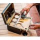 thumbnail image 3 of Bamboo storage box with removable tray Removable divider Storage box with lock, 3 of 5