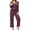 G-Purple, variant on UVN Womens Pajama Sets Fall Long Sleeve Button Down Tops and Pants 2 Piece Outfits Ladies Lace Sleepwear Soft Pjs Lounge Sets
